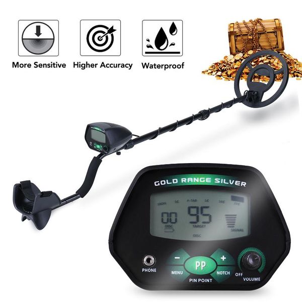 

md-3040 lcd display screen 250mm waterproof search coil handheld portable metal detector easy installation detecting tool detectors