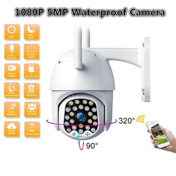 

cameras 1080p 2mp wireless wifi camera outdoor ptz ip speed dome cctv security exterior surveillance