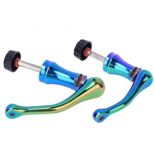 

metal colorful folding rocker arm oxidation resistant fishing wheel reel modification accessories baitcasting reels