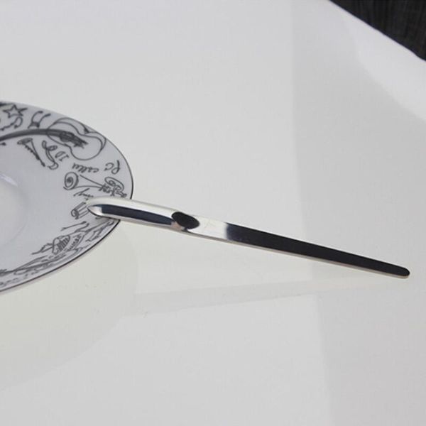 

spoons stainless steel mini spoon flat coffee stirring mixing for home kitchen