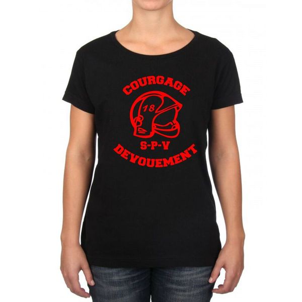 

womens t-shirt firefighter courage commitment spv, White;black