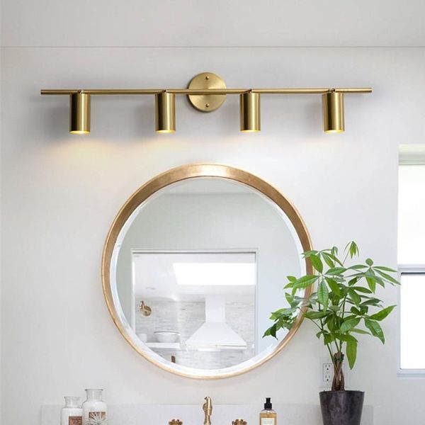 

wall lamps modern minimalist lamp led mirror front light mounted sconces industrial bathroom lighting nordic gold