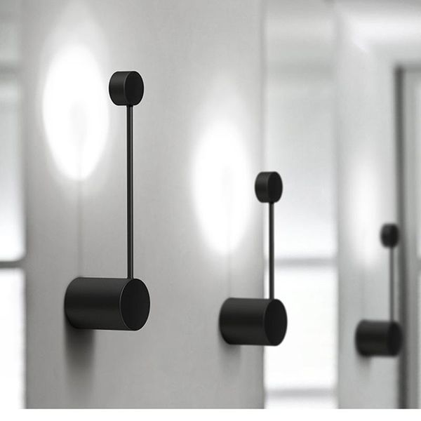 

wall lamp 2021 minimalist art dots light modern led living room nordic creative aisle lighting fixtures black white