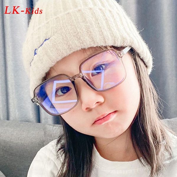 

sunglasses children square anti blue light blocking glasses frame boys girls oversized computer gaming eyeglasses kids decorative, White;black