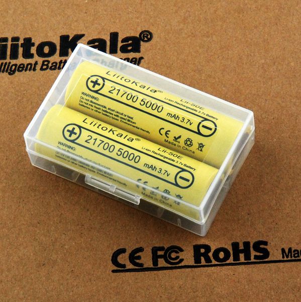 

liitokala 21700 rechargeable battery 3.7v 10c discharge high-power high-capacity batteries used for big equipment flashlight with box