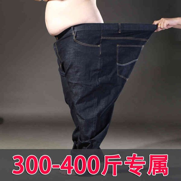 

400 kg oversized jeans loose and super fat men's 5x-8xl, Blue