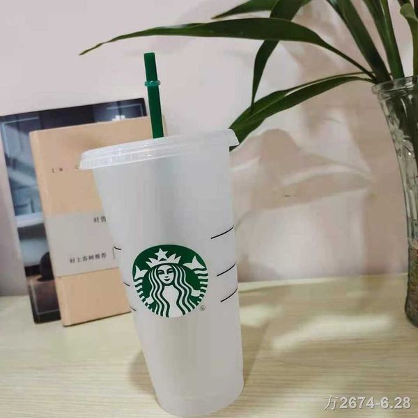 

starbucks cup classic plastic straw milk tea cold water nondisposable recyclable mlm3v1