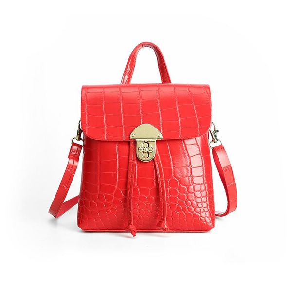 

straight hair women's bag 2021 fresh and sweet backpack stone cosmetic bags & cases