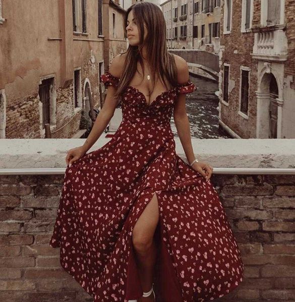 

women fashion lace burgundy floral pleated party dress elegant celebrity split midi prom cocktail bodycon 210527, Black;gray