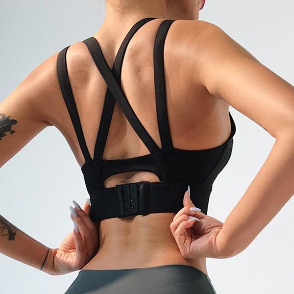 

yoga outfit cloud hide running women sports bra fitness sport crop girl tank gym workout jogging shirt shockproof athletic vest