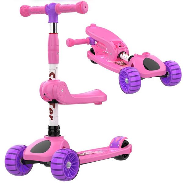 

gift sets scooter children 1-2-6 year olds three-in-one yo baby can sit and ride slippery single foot