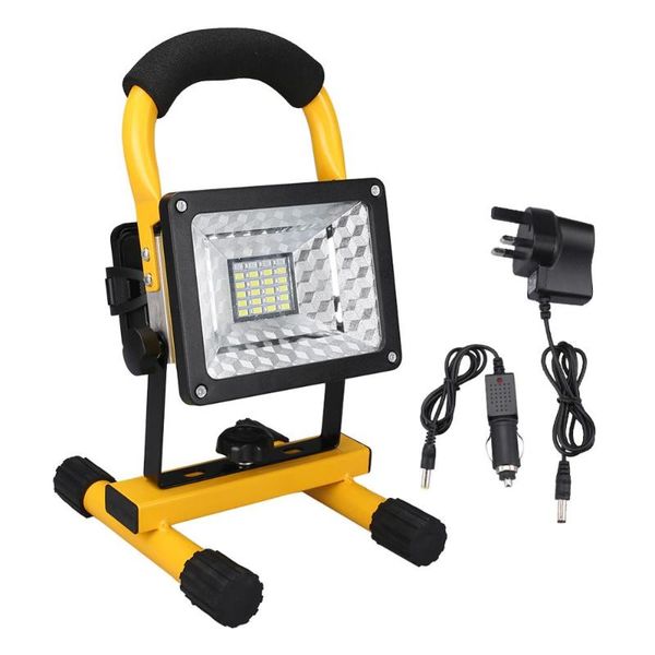 

portable rechargeable floodlight waterproof spotlight battery powered searchlight outdoor work lamp camping lanterns
