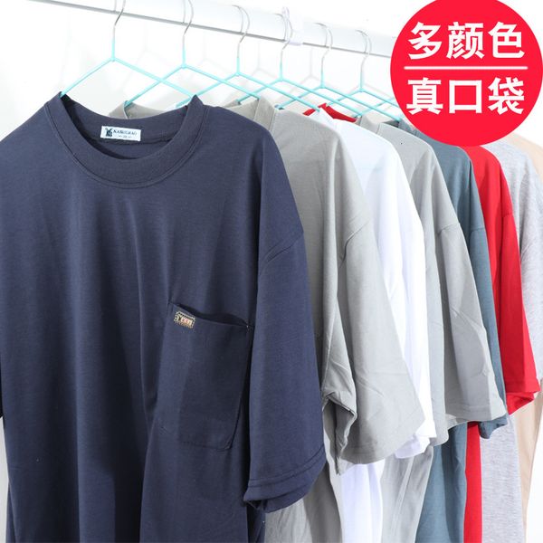 

luxury t-shirts men's men's dad short cotton t-shirt half sleeve middle-aged and elderly upper cloth summer large, Black