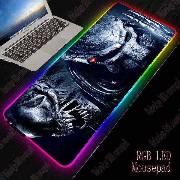 

mouse pads & wrist rests mrg rgb led xxl gaming pad backlight surface keyboard desk mat with nature rubber gamer lappc