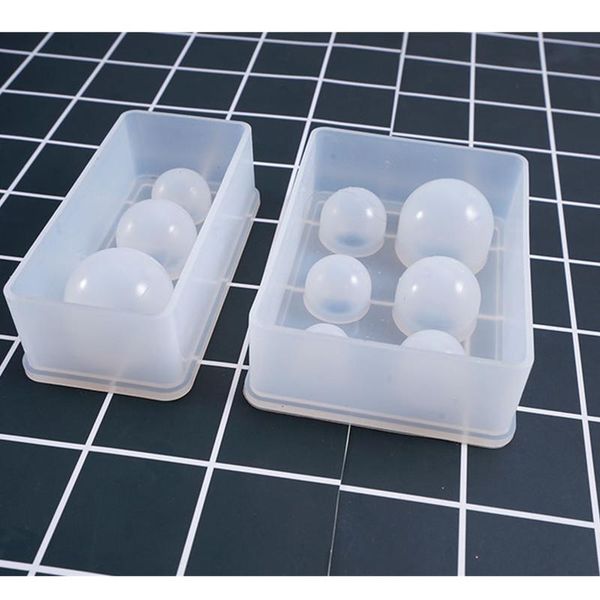 

cake tools 3d crystal drop gel sphere silicone mold star ball multi-size jewelry