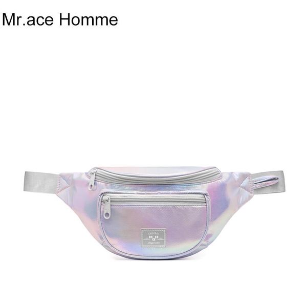 

mah dumpling shape shoulder messenger bag sports style iridescence colorful crossbody for girl travel bags men belt boy waist