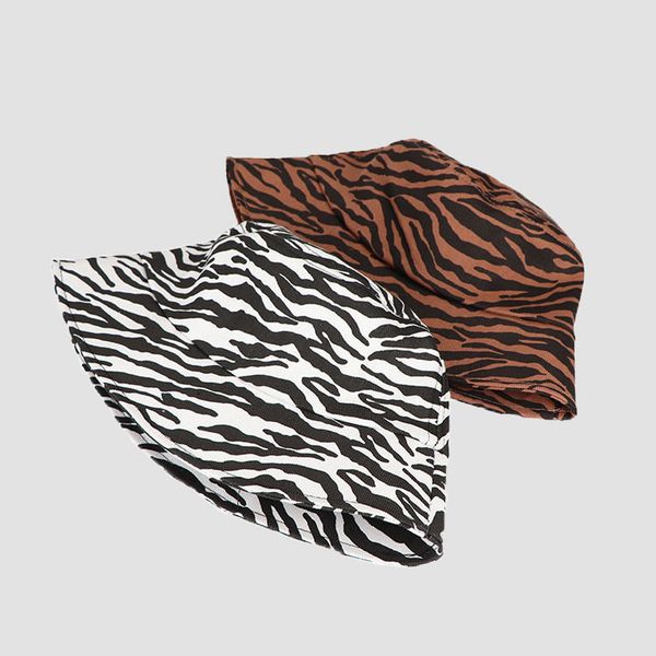 

zebra stripe bucket hats summer basin caps 1220454, Blue;gray