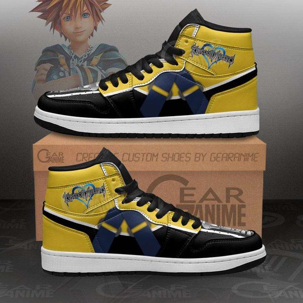 

customization kingdom hearts sora uniform sneakers anime shoes