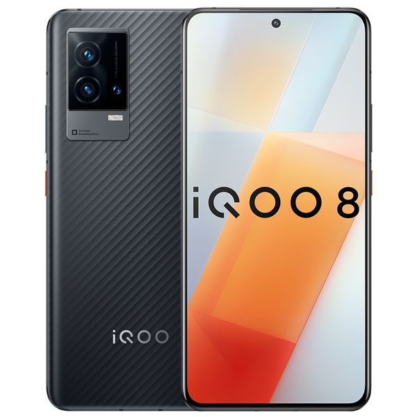 Original Vivo IQOO 8 5G Mobiltelefon 8 GB RAM 128 GB ROM Snapdragon 888 Octa Core 48,0 MP AR OTG NFC Android 6,56