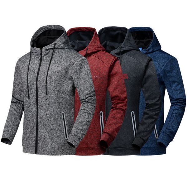 

ruitu north men's sports coat large cardigan hooded running student knitted long sve sweater, Black