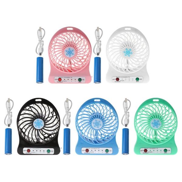 

electric fans portable outdoor led light fan air cooler mini desk usb with 18650 battery