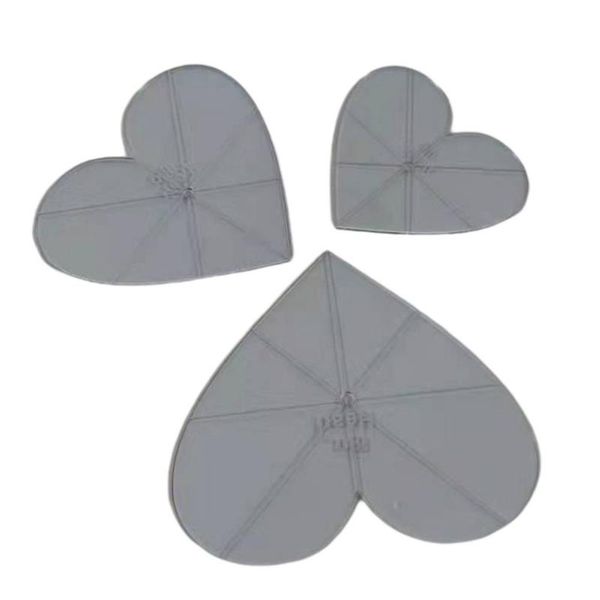 

other arts and crafts 3pcs quilting template heart-shaped sewing rulers templates frames abs non-slip set easy to hold perfect sawing 4/5/6i