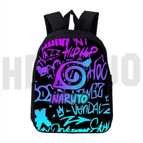 

12 16inch akatsuki backpack men 3d print japan anime schoolbag travel bags zipper sasuke bookbag itachi backbags