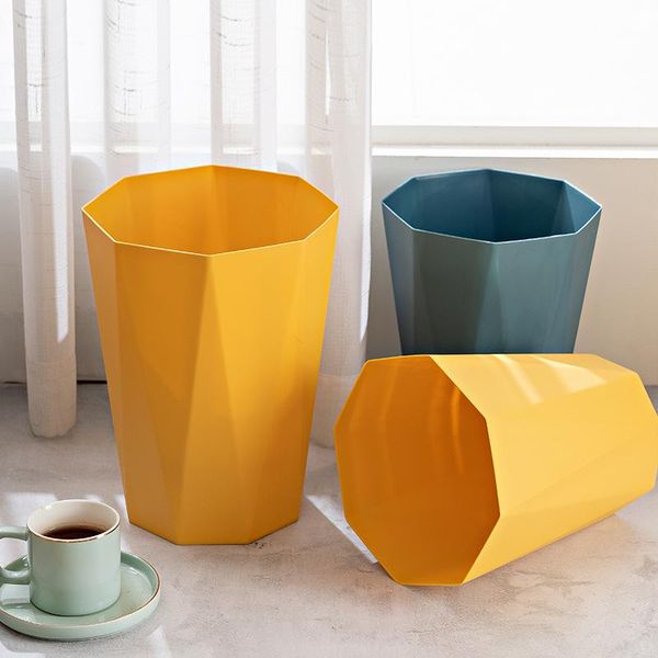 

waste bins household dustbin diamond creative irregular storage bin kitchen living room classification paper basket