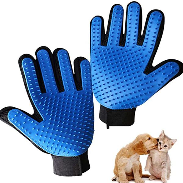 

cat grooming pet brush gloves cats wool hair deshedding comb glove for dog cleaning animal 4 colors