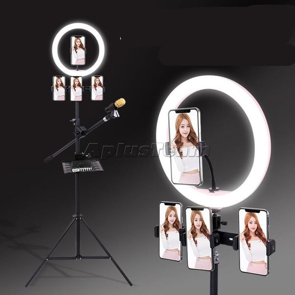 Ring Light Webmaster Mobile Phone Live Photography Selfie лампа бесступенчатая димминговое кольцо светодиодные красоты заполнить лампу M30 M30E