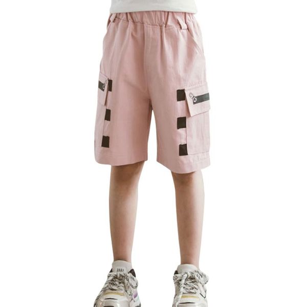 

girl short pants patchwork girl's striped pattern children's summer clothing 6 8 10 12 14 shorts, Black