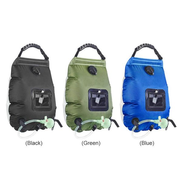 

hydration packs portable heating shower bags foldable 20l solar water storage outdoor camping bathing bag for beach