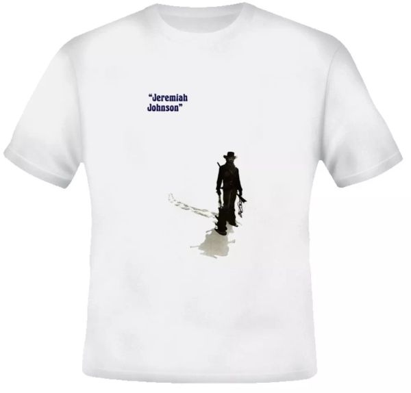 

jeremiah johnson redford western cowboy movie t shirt, White;black