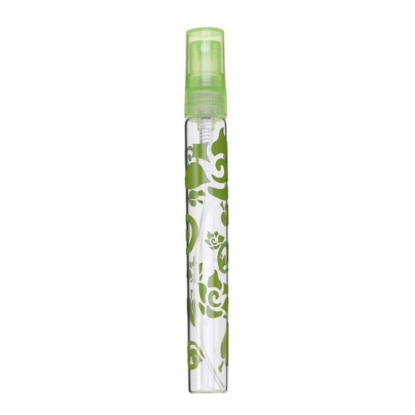 

10ml portable glass tube printed empty perfume bottle for (green) storage bottles & jars