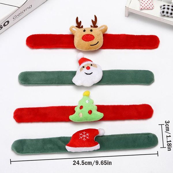 

party favor year ornament christmas decoration bracelet plush doll santa claus