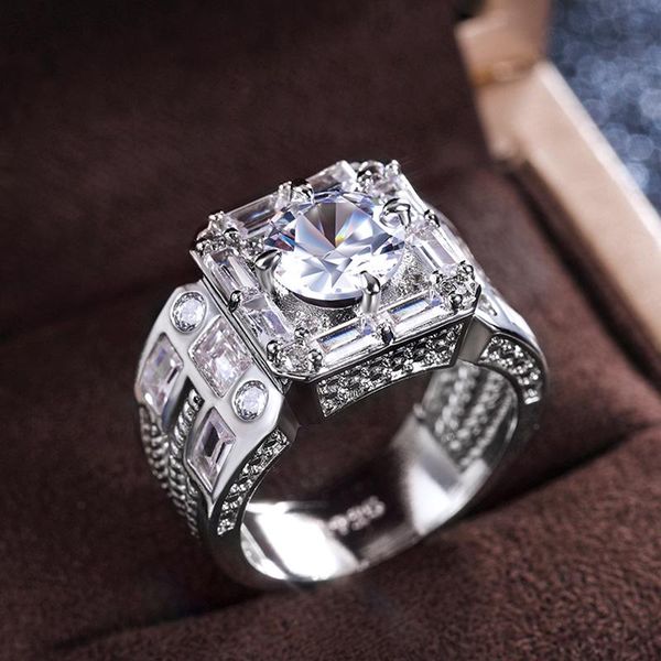 

wedding rings caoshi luxury engagement for women men gorgeous gold color/sliver color statement accessories jewelry, Slivery;golden