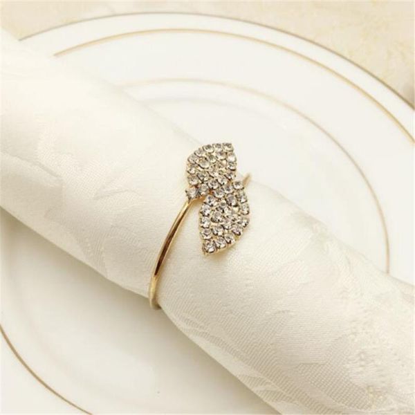 

napkin rings stainless steel ring clover holder wedding decoration banquet party table buckle