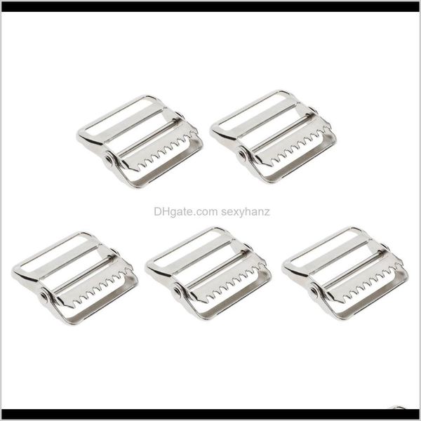 Notções de costura Ferramentas de vestuário entrega 2021 5pcs Slider de trava de metal lâmina Ajusta ajustável Buckle Buckle hrwha