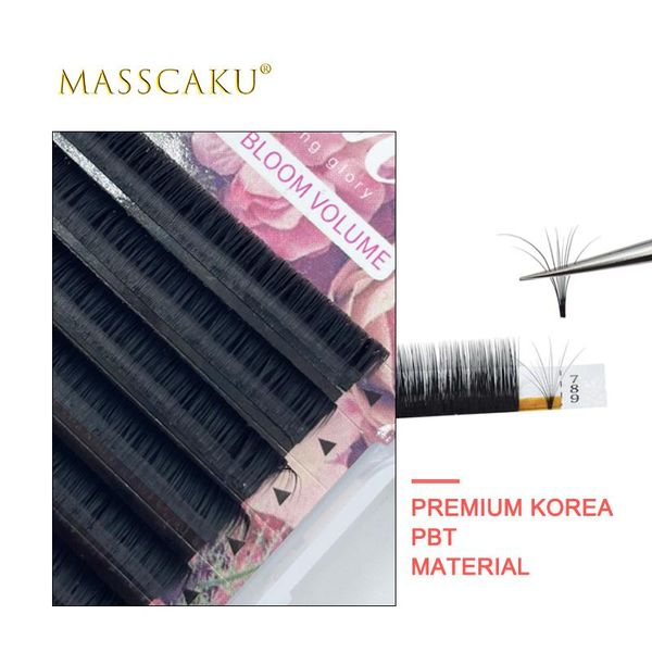 

false eyelashes easy fan matte cashmere lash extensions 0.05/0.07/0.10 premium fast fanning eyelash extension volume russian flowering