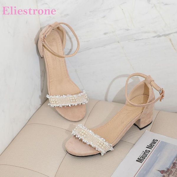 

dress shoes 2021 brand comfortable black beige women casual sandals chunky heel school lady plus big small size 31  43 45 52