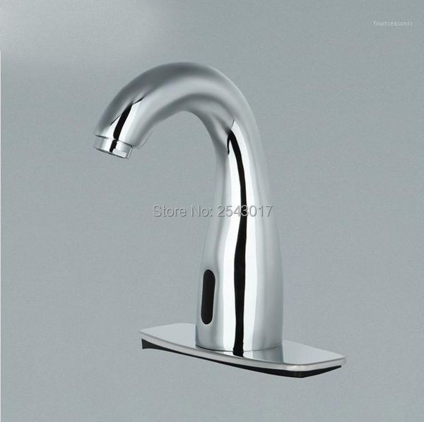 

bathroom sink faucets chrome polished hands touchless automatic sensor faucet electric infrared ac&dc 220v pia do banheiro zr10201