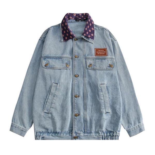 

women's jackets fashion harajuku jeans jacket men streetwear outerwear coat korean style clothing women denim bomber, Black;brown