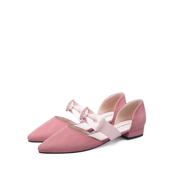 

dress shoes women's fashion design pointed toe heel with bow decoration, Black