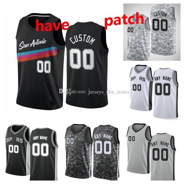 

092021 basketball draft pick jerseys devin vassell tre jones bryn 11 forbes demar 10 derozan 12 aldridge 18 belinelli dejounte 5 murray, Black