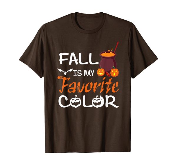 

fall is my favorite color fall thanksgiving gift t-shirt, White;black