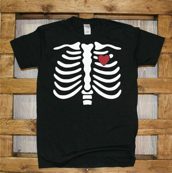 

j407 grid skeleton happy halloween t-shirt, White;black