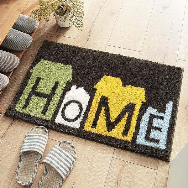 

carpets black door mat home green leaf floor small rugs for bathroom 45*60cm, 50*80cm capret antislip gate pad flocking nordic