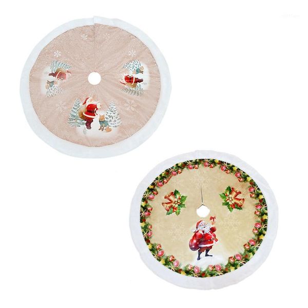 

christmas decorations 1pcs reindeer tree skirts fur carpet xmas decoration year home decor event party