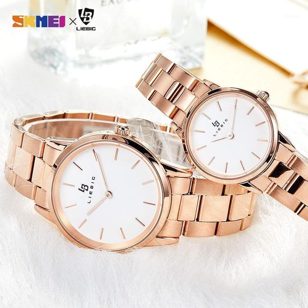

wristwatches luxury brand men women quartz watch stainless steel bracelet wrist watches for female male relogio masculino clock l2009, Slivery;brown