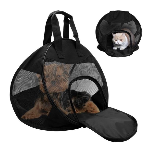 

cat carriers,crates & houses durable pet bag protable dog handbag breathable puppy cats carrier foldable chihuahua box small travel mesh